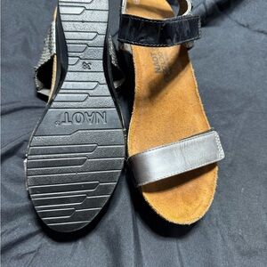 Naot Women's Sandals in Black and Silver
